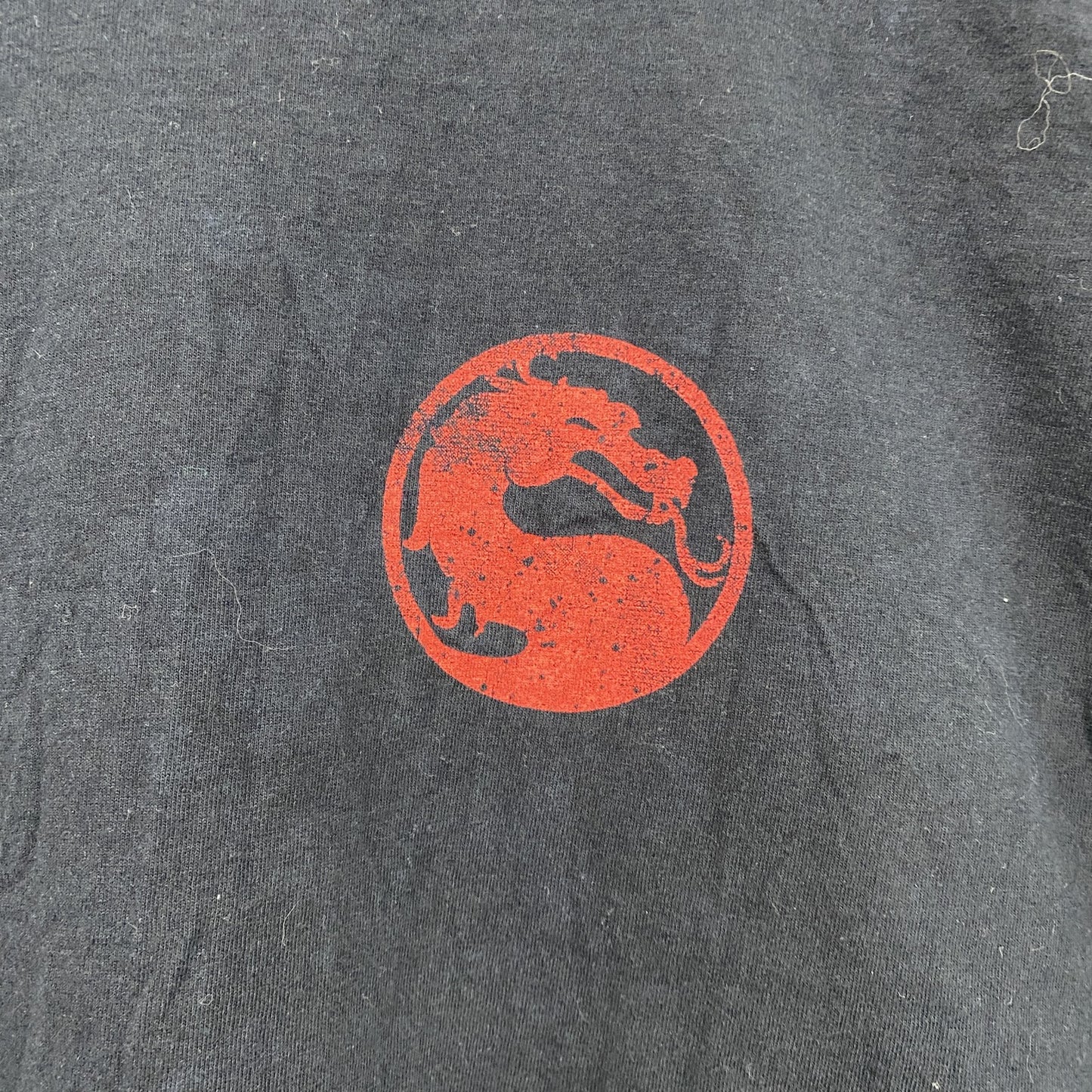 MORTAL KOMBAI　長袖Tシャツ/ロンT　黒　ブラック　2XLサイズ