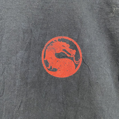 MORTAL KOMBAI　長袖Tシャツ/ロンT　黒　ブラック　2XLサイズ