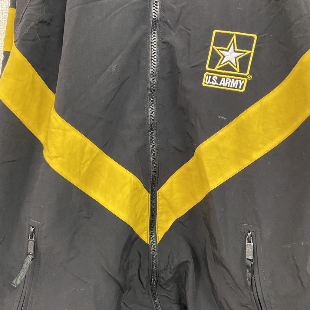 U.S.ARMY　米軍　トレーニングジャケット　ナイロンジャケット 　ミリタリー　黒　ブラック　Sサイズ