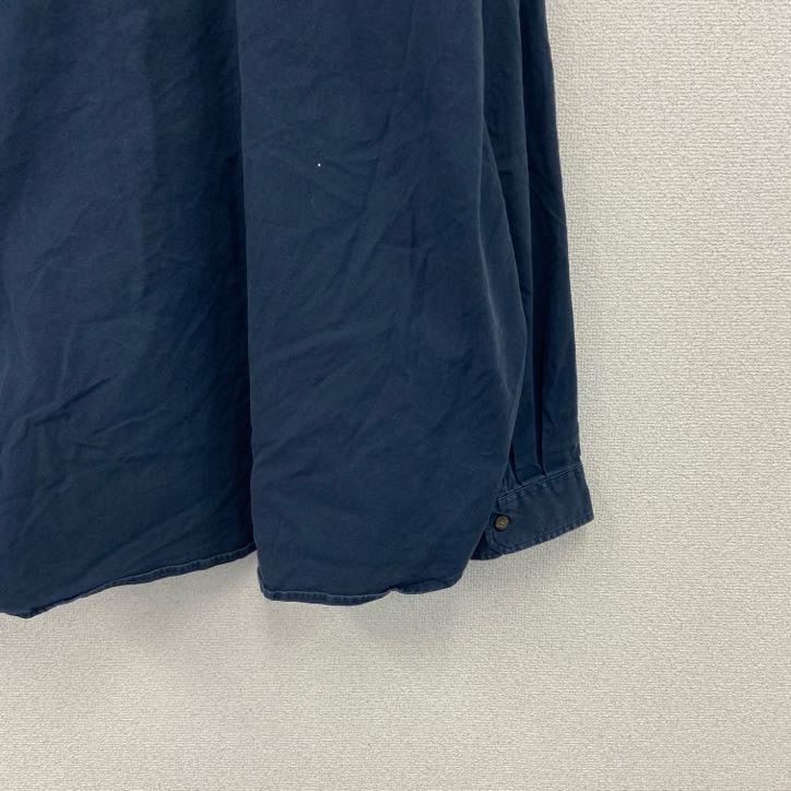 Carhartt　カーハート　長袖ワークシャツ　ボタンダウンシャツ　紺　ネイビー　4XLサイズ