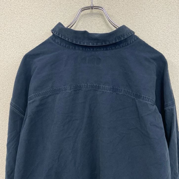 Carhartt　カーハート　長袖ワークシャツ　ボタンダウンシャツ　紺　ネイビー　4XLサイズ