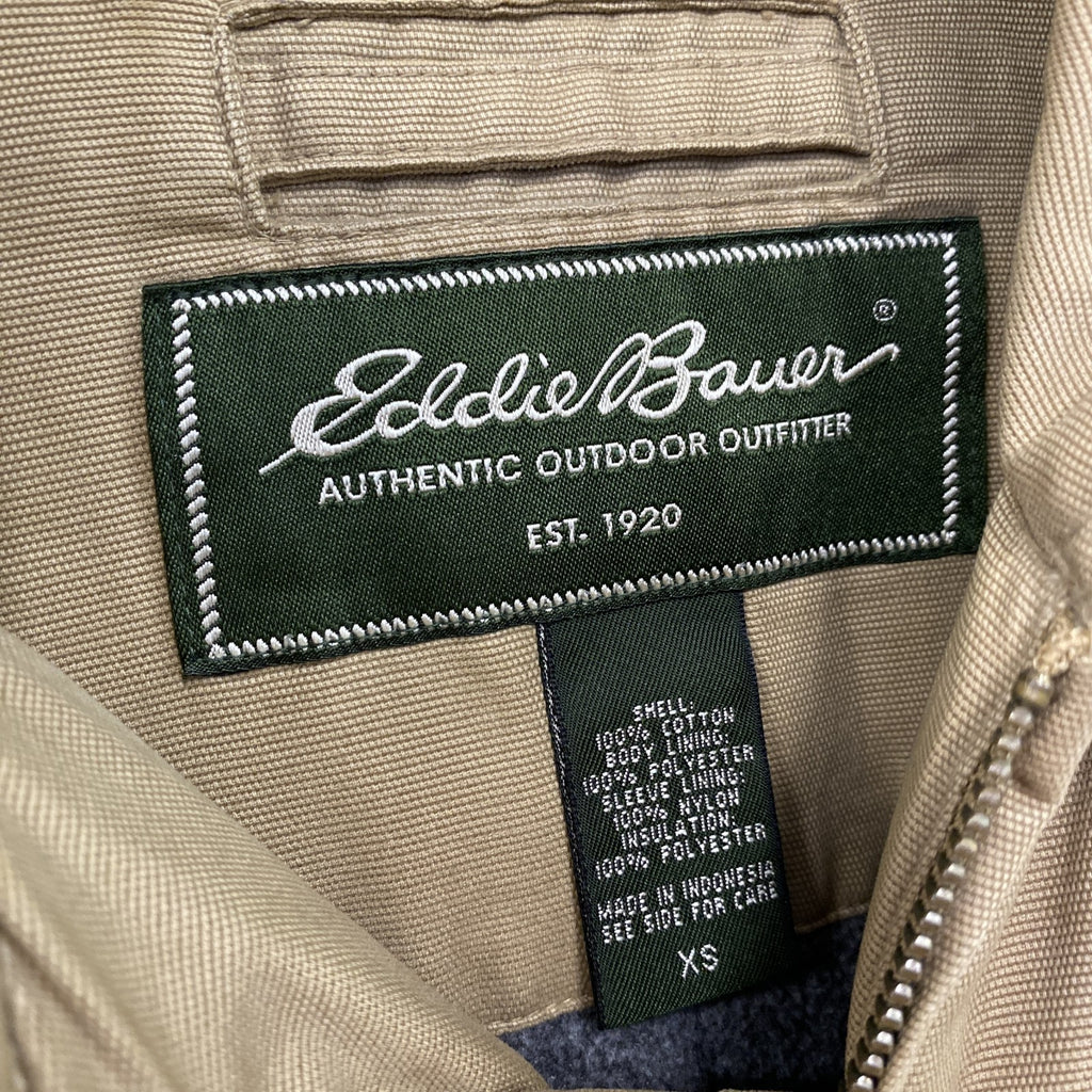 Eddie Bauer　エディー・バウアー　ダックジャケット　茶色　ブラウン　XSサイズ