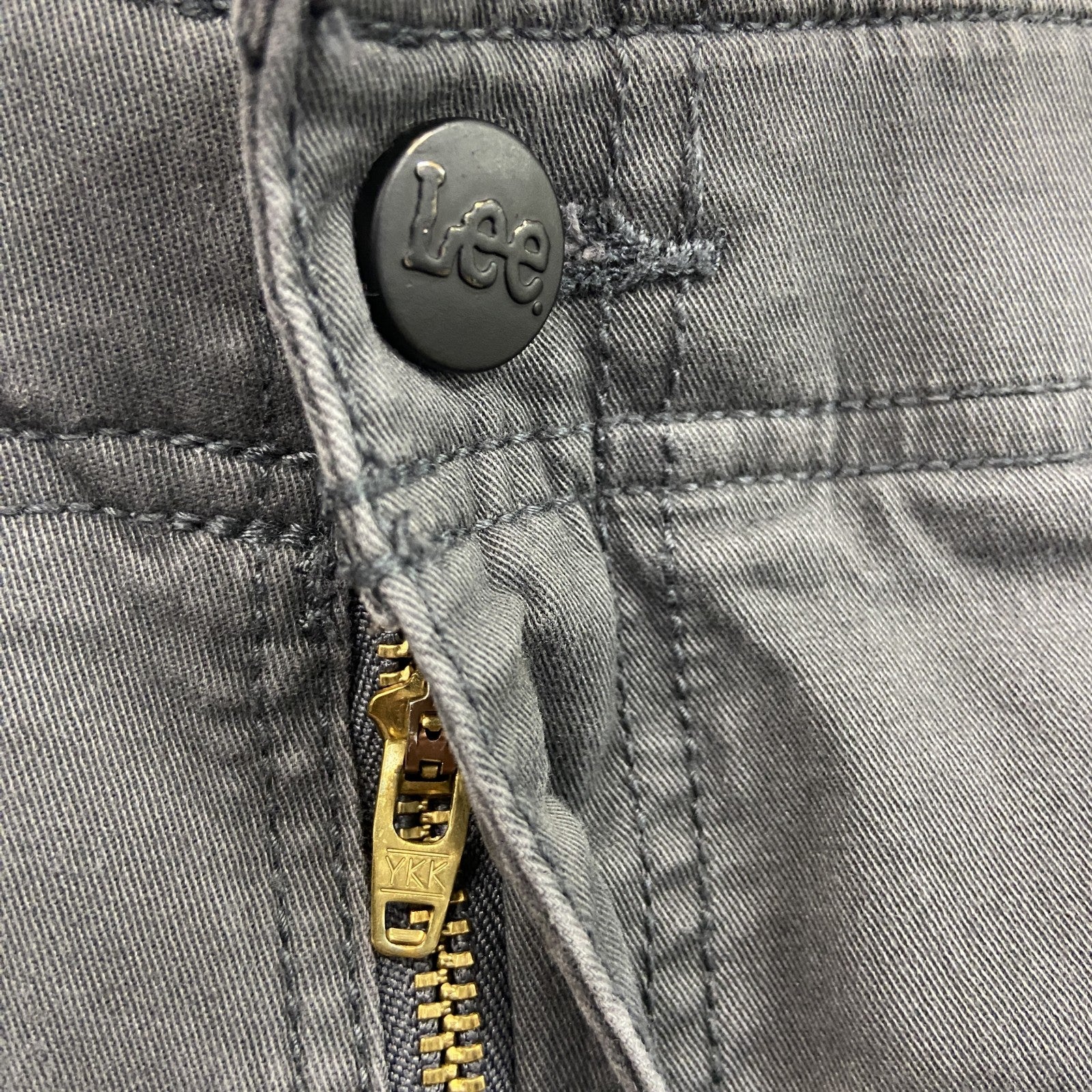 Lee　リー　カーゴパンツ　ジップフライ　黒　ブラック　W38サイズ