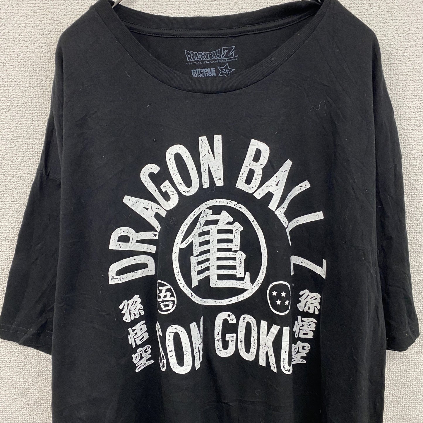 ドラゴンボールZ　半袖プリントTシャツ　黒　ブラック　2XLサイズ