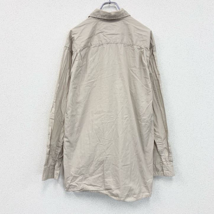 Carhartt　カーハート　長袖ワークシャツ　ラウンドシャツ　ベージュ　Lサイズ