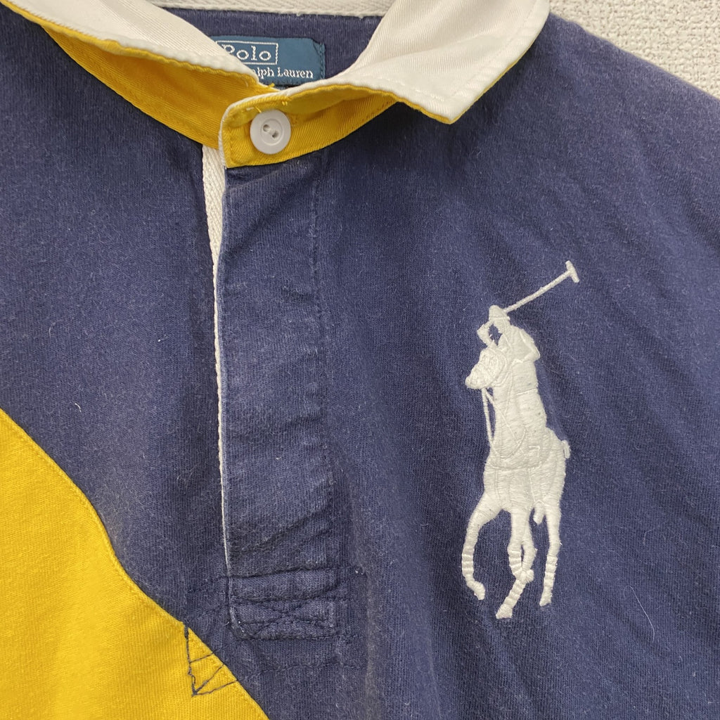 Polo by Ralph Lauan　ラルフローレン　半袖ポロシャツ　刺繡ロゴ　紺　ネイビー　Lサイズ