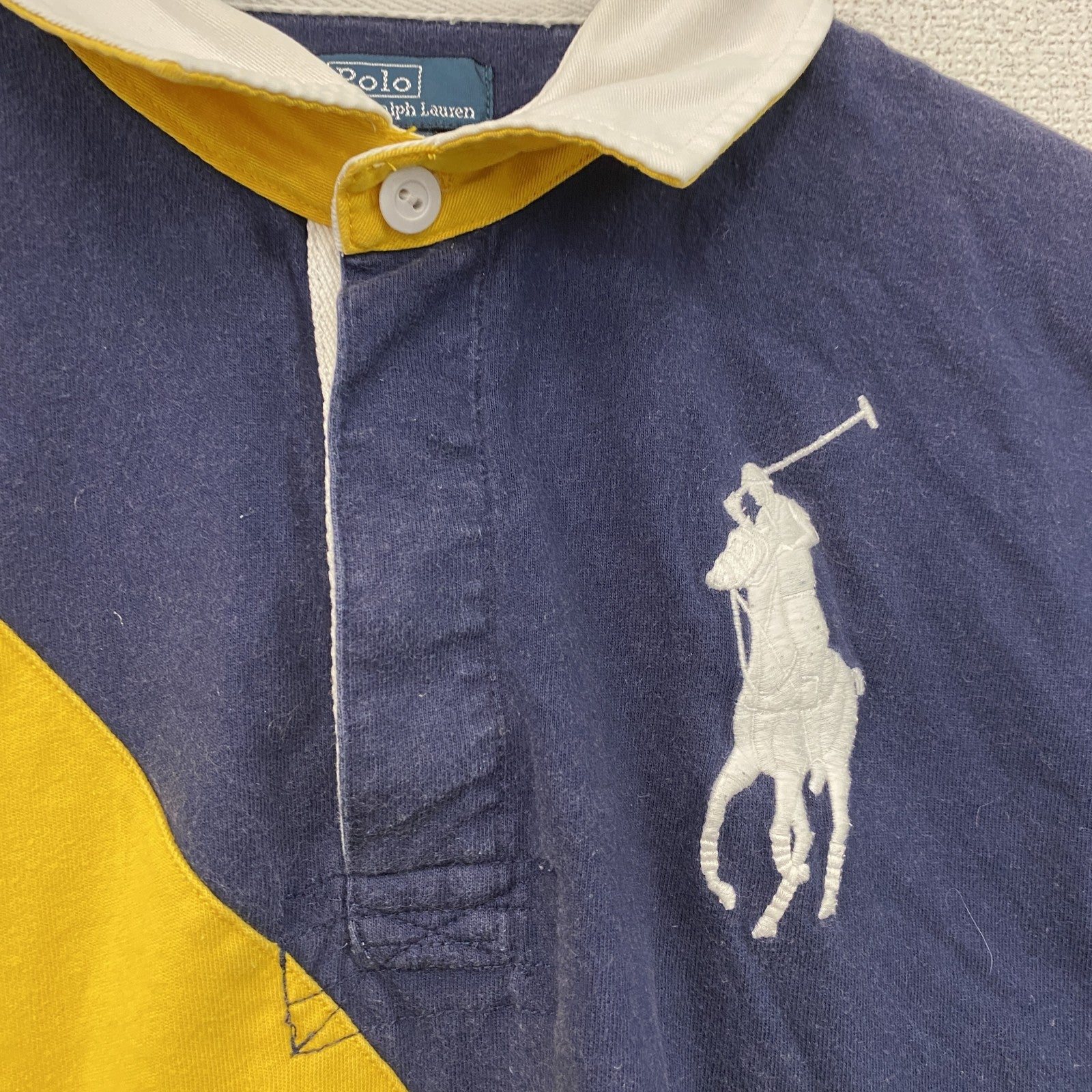 Polo by Ralph Lauan　ラルフローレン　半袖ポロシャツ　刺繡ロゴ　紺　ネイビー　Lサイズ