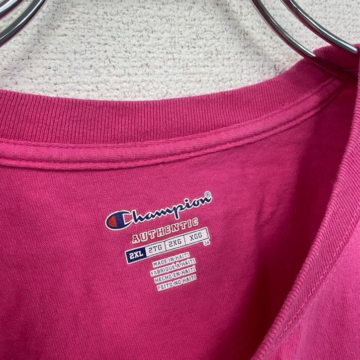 champion　チャンピオン　半袖Tシャツ　ピンク　2XLサイズ