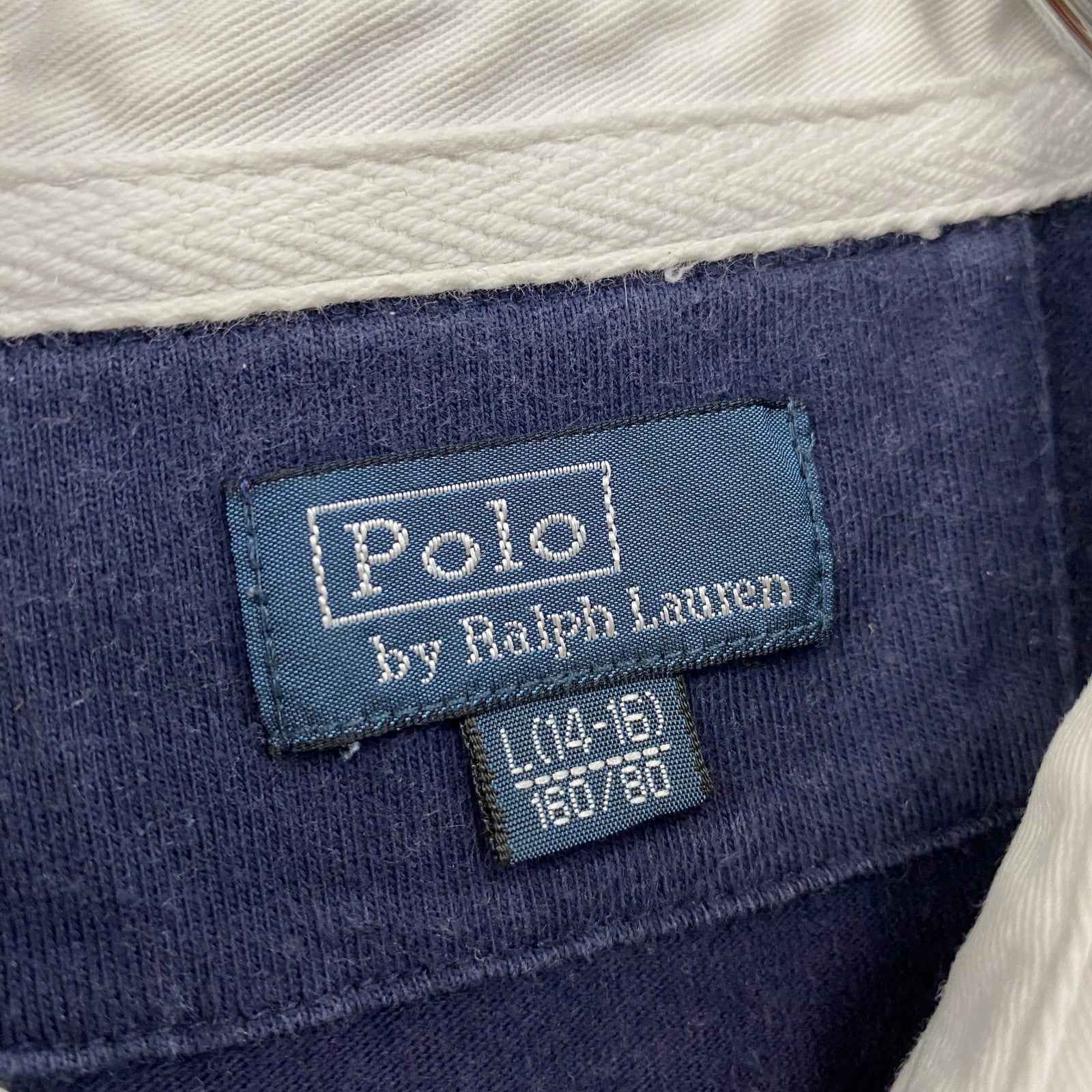 Polo by Ralph Lauan　ラルフローレン　半袖ポロシャツ　刺繡ロゴ　紺　ネイビー　Lサイズ