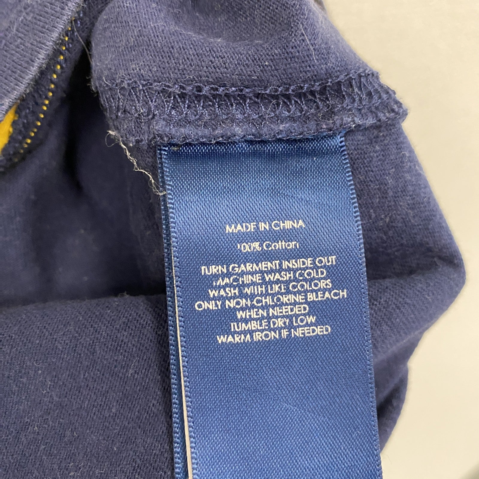 Polo by Ralph Lauan　ラルフローレン　半袖ポロシャツ　刺繡ロゴ　紺　ネイビー　Lサイズ