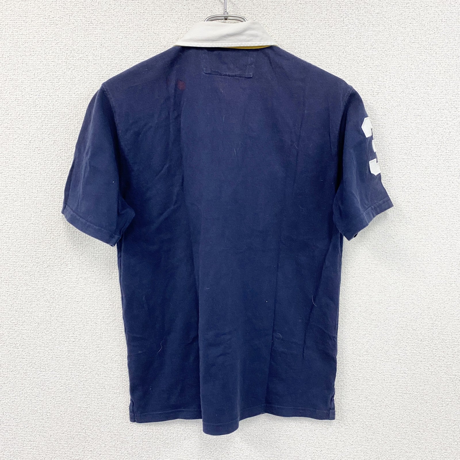 Polo by Ralph Lauan　ラルフローレン　半袖ポロシャツ　刺繡ロゴ　紺　ネイビー　Lサイズ