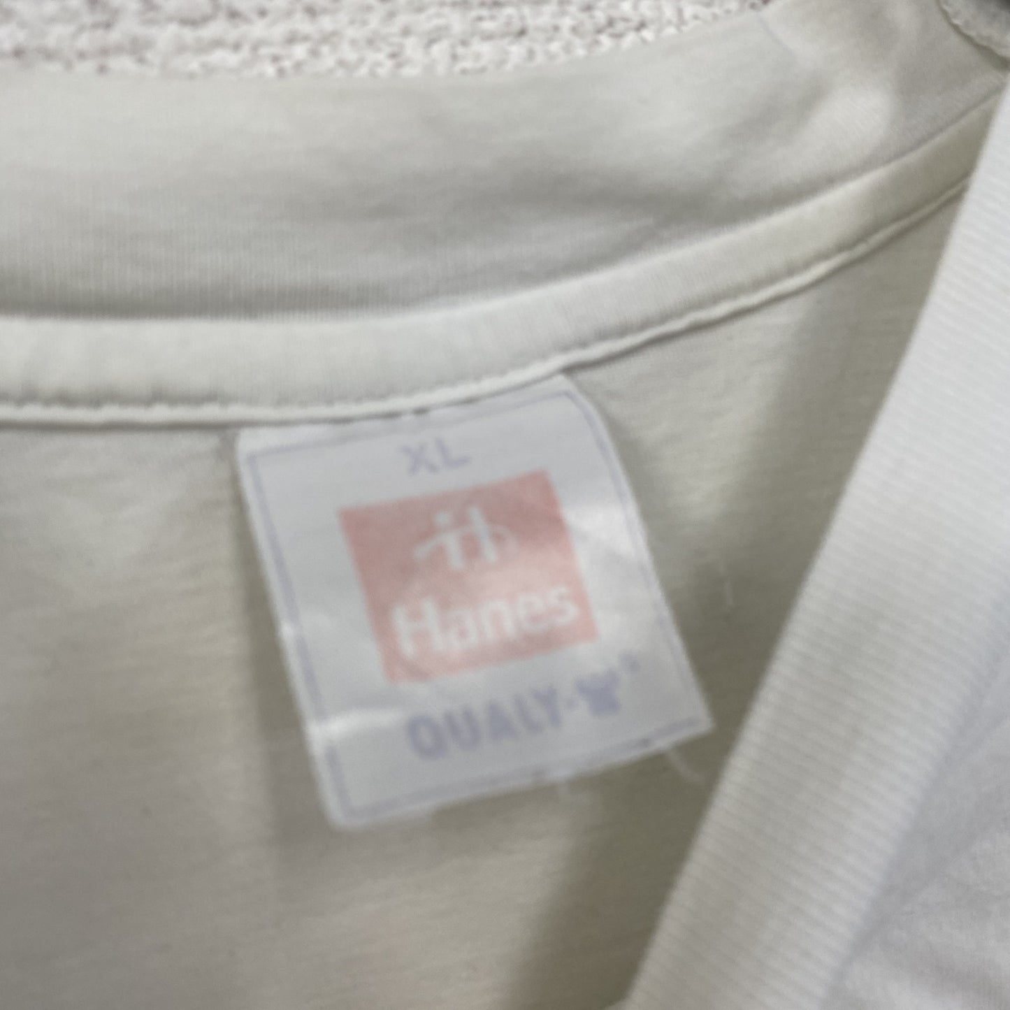 00s　Hanes　ヘインズ　半袖プリントTシャツ　ヴィンテージ　白　ホワイト　XLサイズ