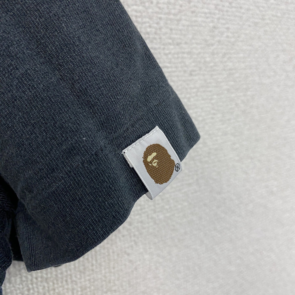 A BATHING APE　アベイシングエイプ　半袖プリントTシャツ　黒　ブラック　XLサイズ