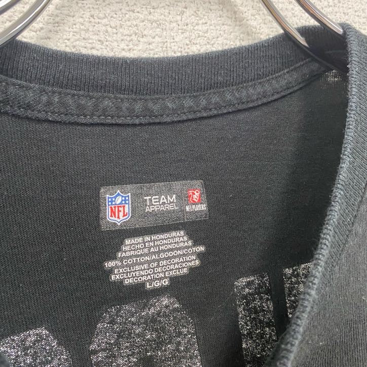 NFL　TEAM APPAREL　半袖プリントTシャツ　黒　ブラック　Lサイズ