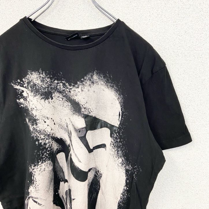 古着 used　STARS WARS　半袖デザインプリントTシャツ　ストームトルーパー　クルーネック　ブラック　黒　Lサイズ