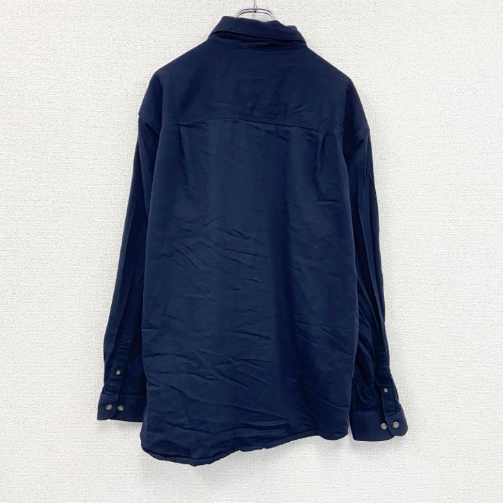 Carhartt　カーハート　ボタンダウンシャツ　ワークシャツ　紺　ネイビー　Lサイズ