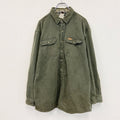 Carhartt　カーハート　長袖モールスキンシャツ　ネル生地チェック柄ライナー　フラップポケット　カーキ　