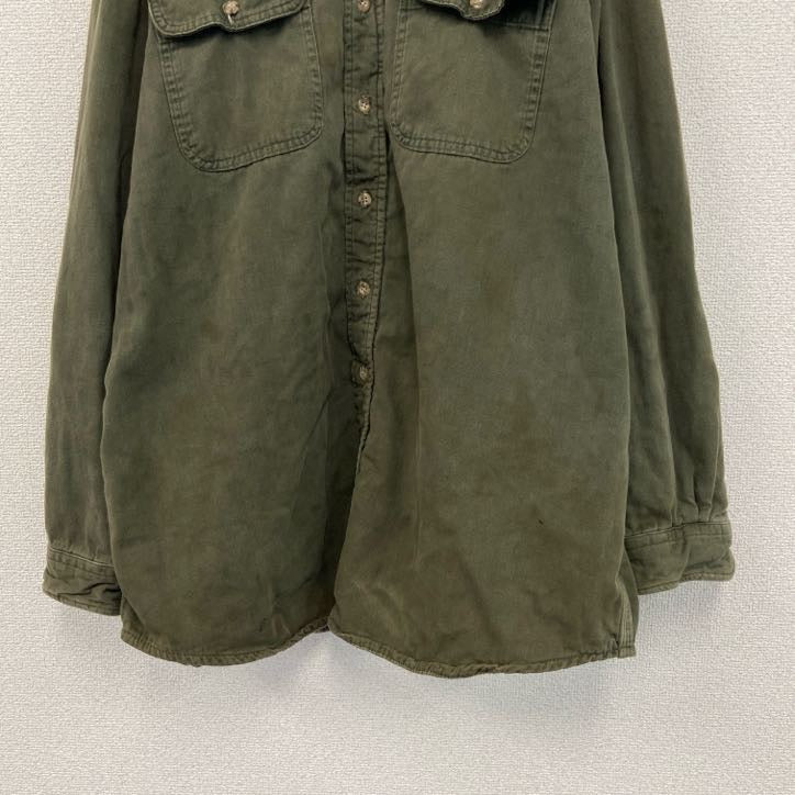 Carhartt　カーハート　長袖モールスキンシャツ　ネル生地チェック柄ライナー　フラップポケット　カーキ　