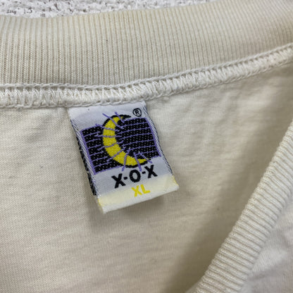 ～00s　X-O-X　半袖プリントTシャツ　ヴィンテージ　白　ホワイト　XLサイズ