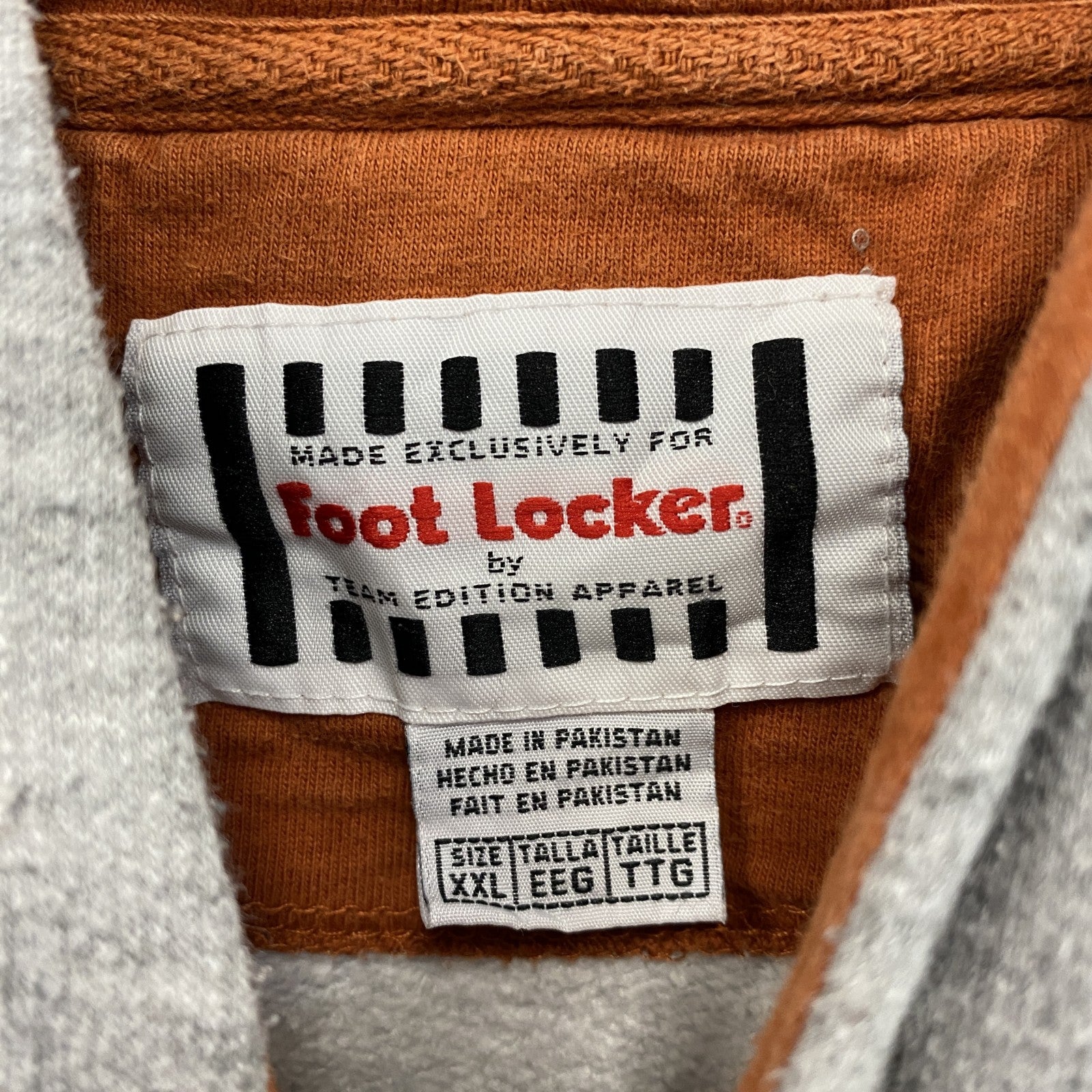 Foot Locker　スウェットパーカー/フーディー　カレッジロゴ　灰色　グレー　2XLサイズ