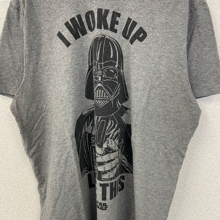 STARS WARS at George.　半袖プリントTシャツ　ダースベイダー　クルーネック　グレー　Lサイズ