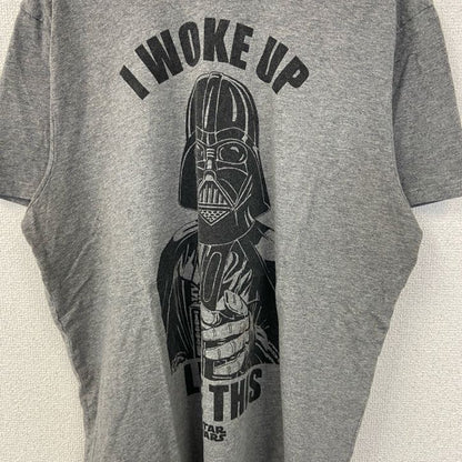 STARS WARS at George.　半袖プリントTシャツ　ダースベイダー　クルーネック　グレー　Lサイズ