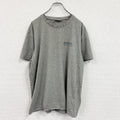 HAKRO　ハクロ　半袖プリントTシャツ　ドイツ　企業ロゴ　両面プリント　クルーネック　灰色　グレー　Lサイズ
