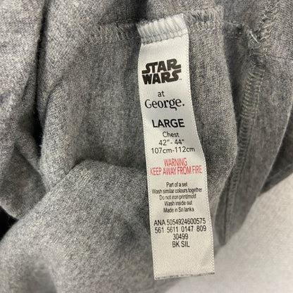 STARS WARS at George.　半袖プリントTシャツ　ダースベイダー　クルーネック　グレー　Lサイズ