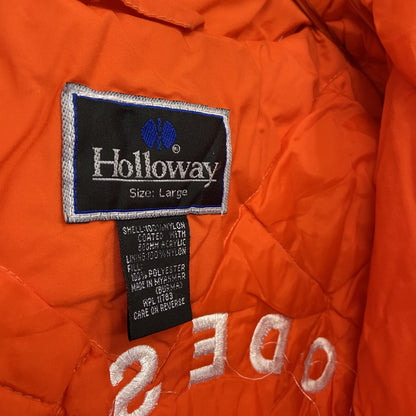 90s　Holloway　ホロウェイ　フルジップナイロンジャケット　中綿入り　ヴィンテージ　トライカラー　Lサイズ