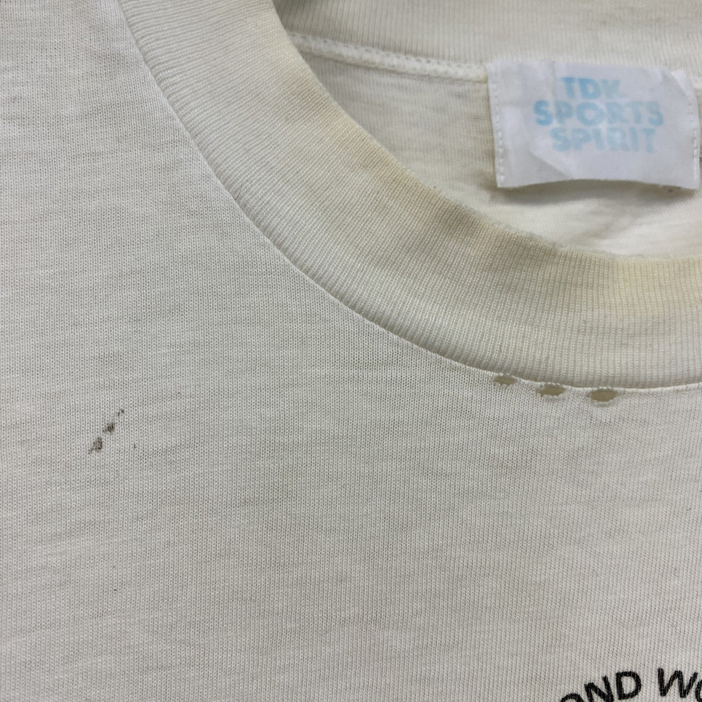 TDK SPORTS SPIRIT PRESENT　半袖プリントTシャツ　白　ホワイト
