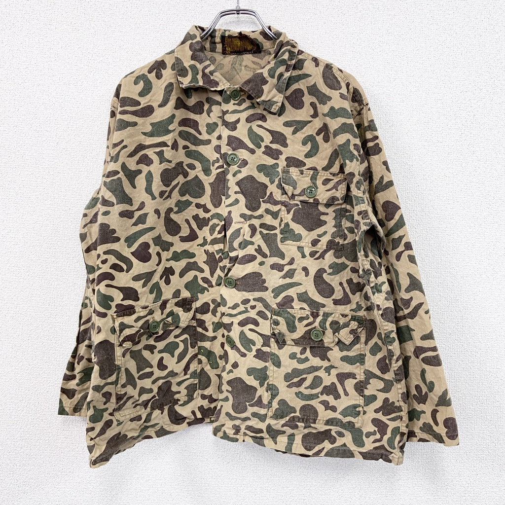 70s　CALIBER　ハンティングシャツジャケット　ヴィンテージ　カモフラージュ　迷彩柄　Lサイズ