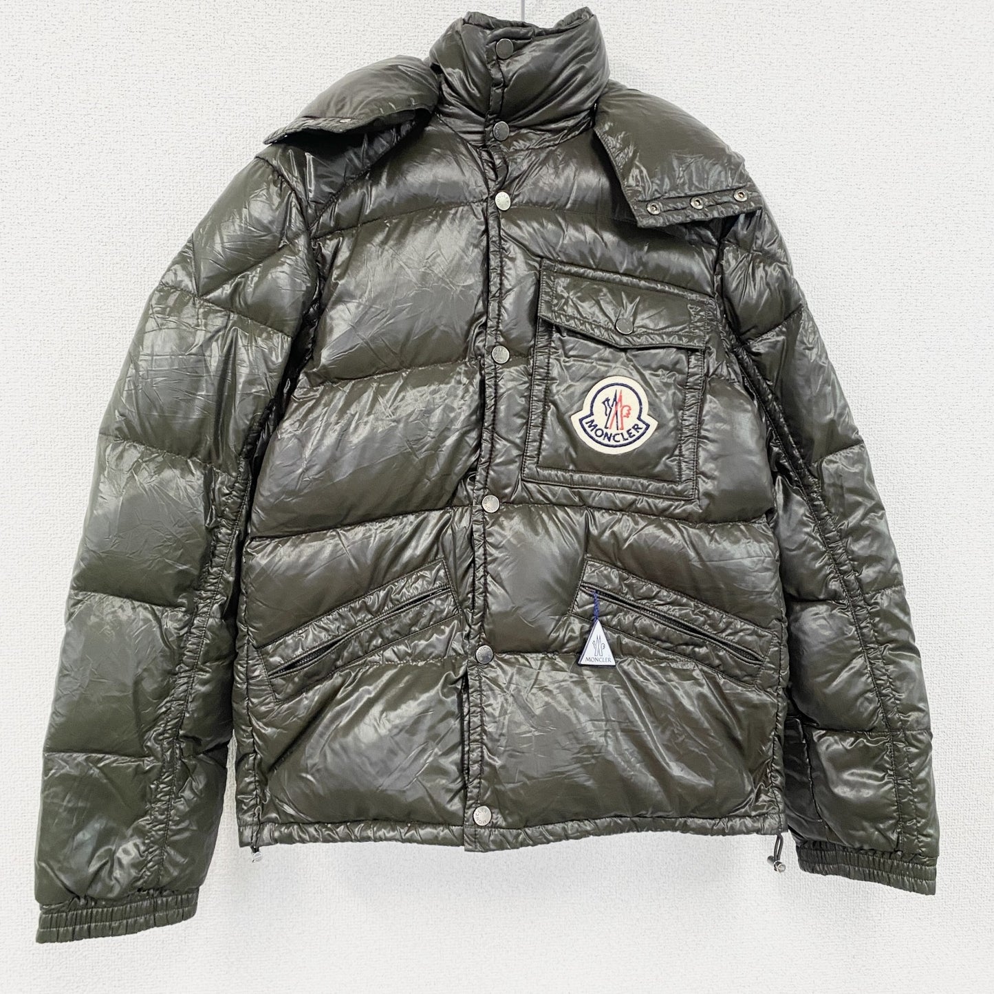 MONCLER　モンクレール　K2ダウンジャケット　3つポケット　カーキ　1サイズ