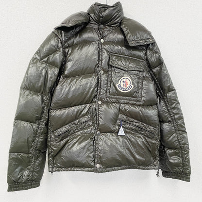 MONCLER　モンクレール　K2ダウンジャケット　3つポケット　カーキ　1サイズ