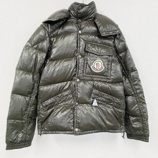 MONCLER　モンクレール　K2ダウンジャケット　3つポケット　カーキ　1サイズ