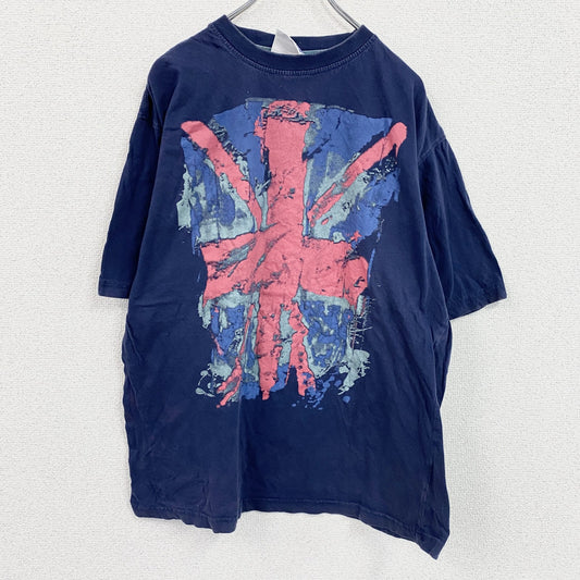 Team GB　半袖プリントTシャツ　ユニオンジャック　紺　ネイビー　2XLサイズ