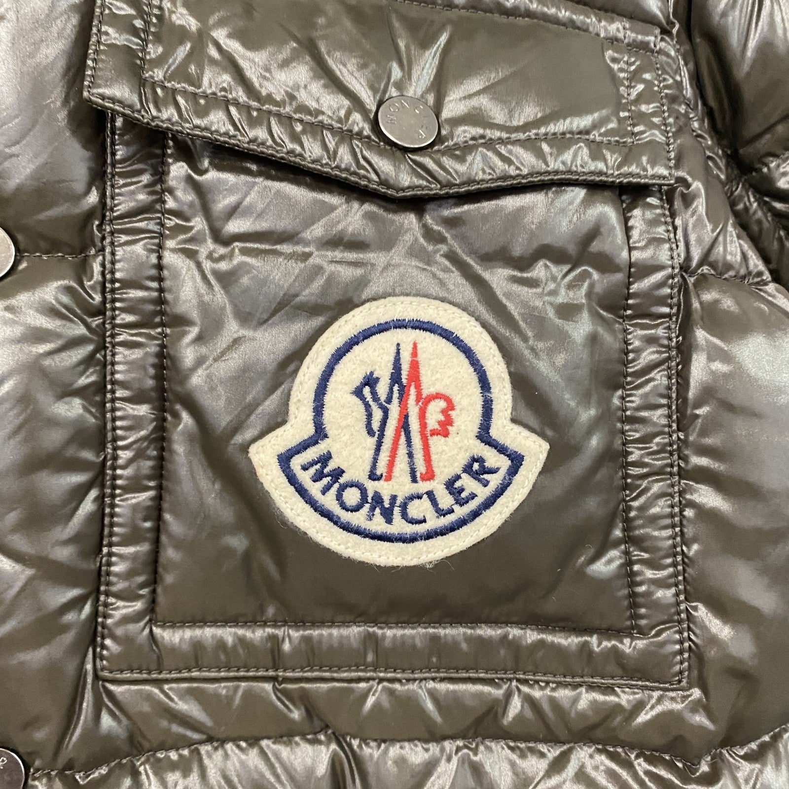 MONCLER　モンクレール　K2ダウンジャケット　3つポケット　カーキ　1サイズ