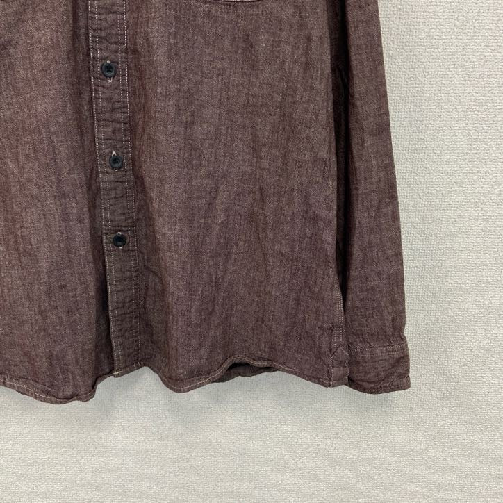 Carhartt　カーハート　長袖シャンブレーシャツ　茶色　ブラウン　XLサイズ