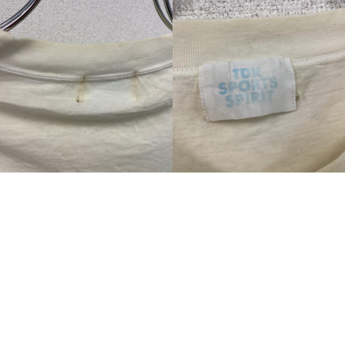 TDK SPORTS SPIRIT PRESENT　半袖プリントTシャツ　白　ホワイト