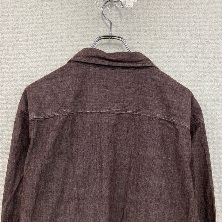 Carhartt　カーハート　長袖シャンブレーシャツ　茶色　ブラウン　XLサイズ