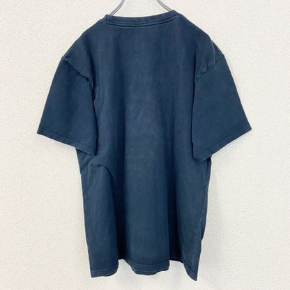 古着 used　MOUNTAINRIDERS　半袖プリントTシャツ　EVERY WHERE　クルーネック　ネイビー　Lサイズ