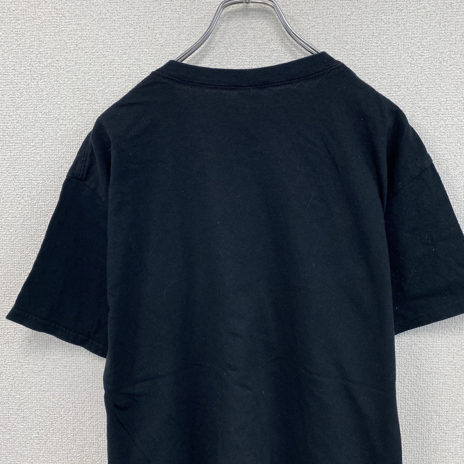 GILDAN　ギルダン　半袖アニマルプリントTシャツ　黒　ブラック　Lサイズ