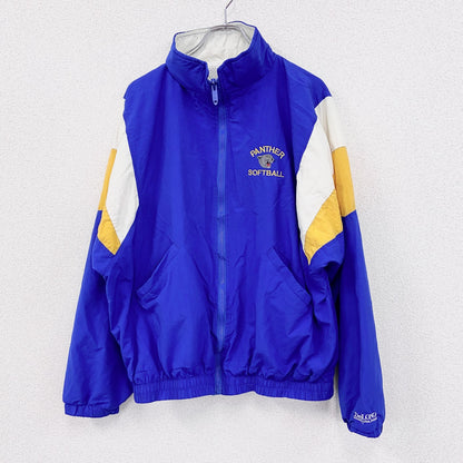 90s　DeLONG　フルジップジャケット　TALONジップ　ヴィンテージ　青　ブルー　XLサイズ