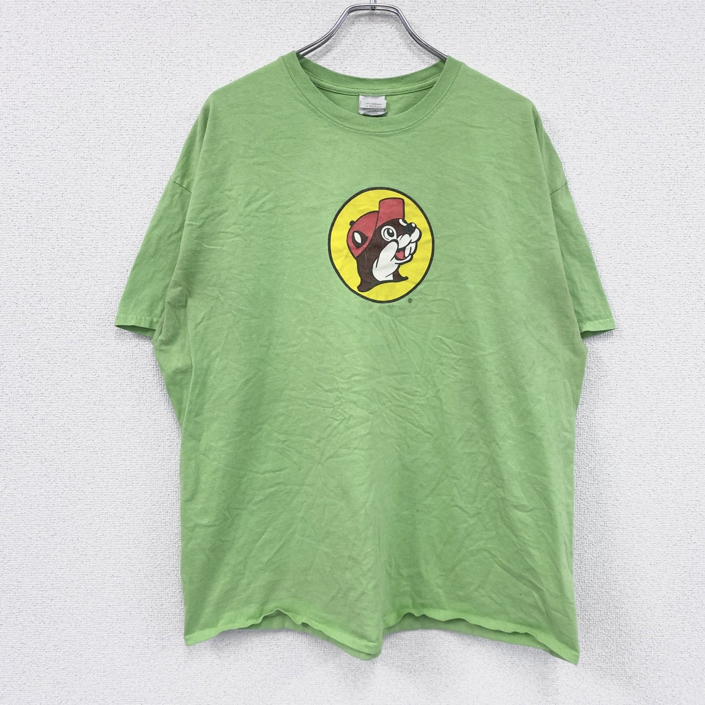 GILDAN　ギルダン　バッキーズ　半袖プリントTシャツ　黄緑　ライトグリーン　2XLサイズ
