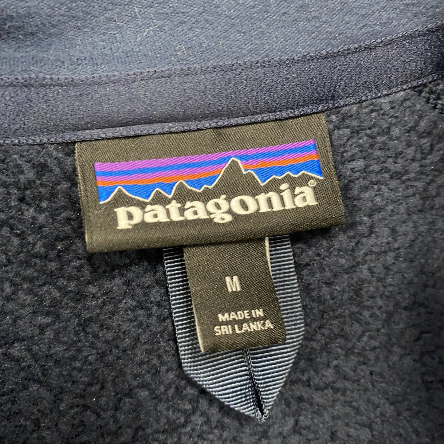 Patagonia　パタゴニア　ベターセータージャケット　3つポケット　ワンポイント　シンプル　紺　ネイビー　Mサイズ