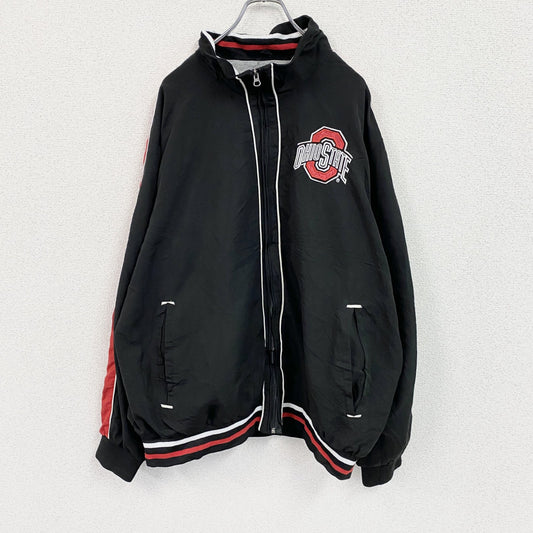 G-Ⅲ Sports by Carl Banks　フルジップジャケット　アーチプリント　黒　ブラック　2XLサイズ