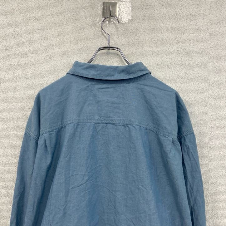Carhartt　カーハート　長袖シャンブレーシャツ　ボタンダウンシャツ　水色　ライトブルー　3XLサイズ