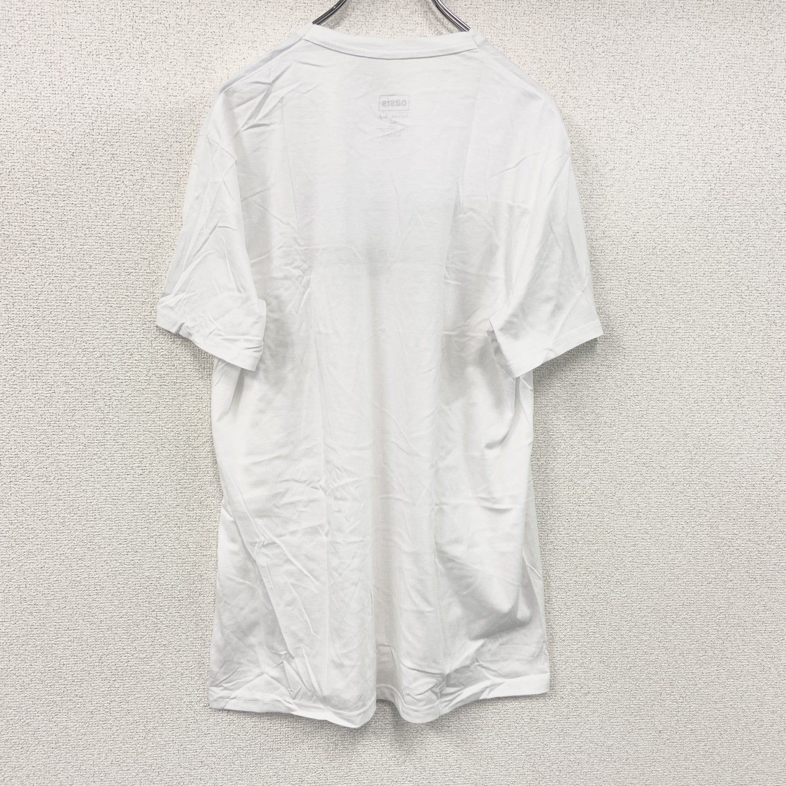 OASIS　オアシス　Decca Logo　半袖ロゴプリントTシャツ　バンドT　オフィシャル　白　ホワイト　Lサイズ【新品・正規品】