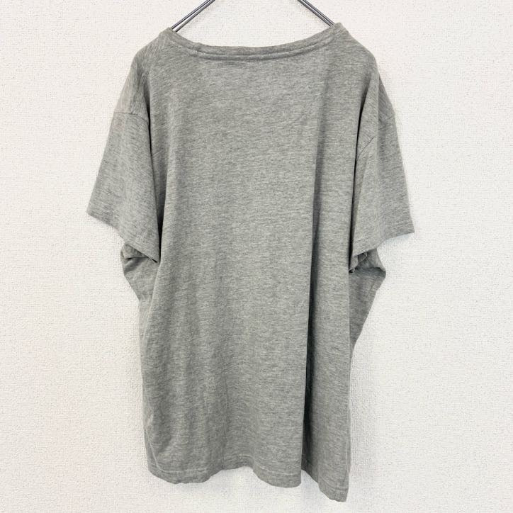 PETROL INDUSTRIES　半袖プリントTシャツ　5連プリント　アーチプリント　バイク　灰色　グレー　2XLサイズ