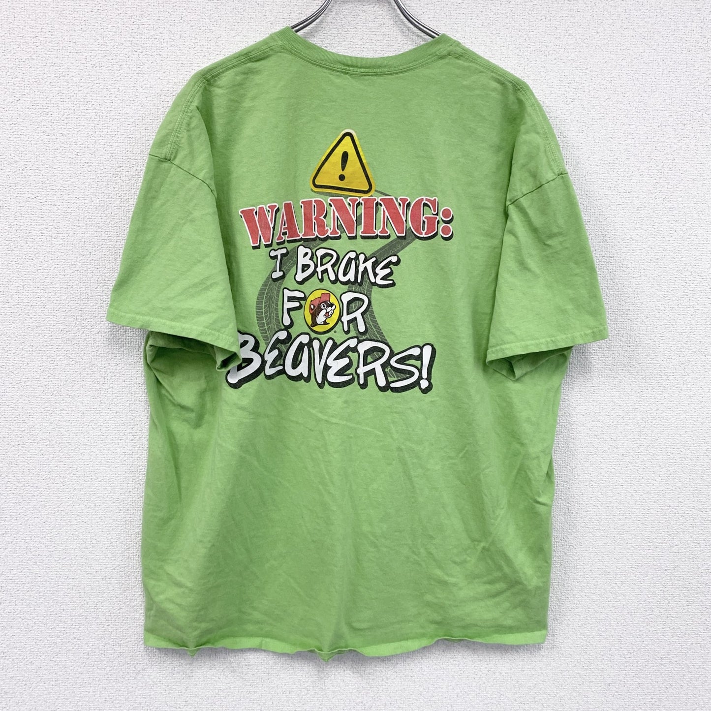 GILDAN　ギルダン　バッキーズ　半袖プリントTシャツ　黄緑　ライトグリーン　2XLサイズ