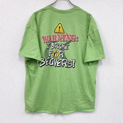 GILDAN　ギルダン　バッキーズ　半袖プリントTシャツ　黄緑　ライトグリーン　2XLサイズ
